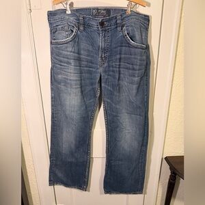 Silver Jeans Men's Relaxed Fit Light Blue Denim